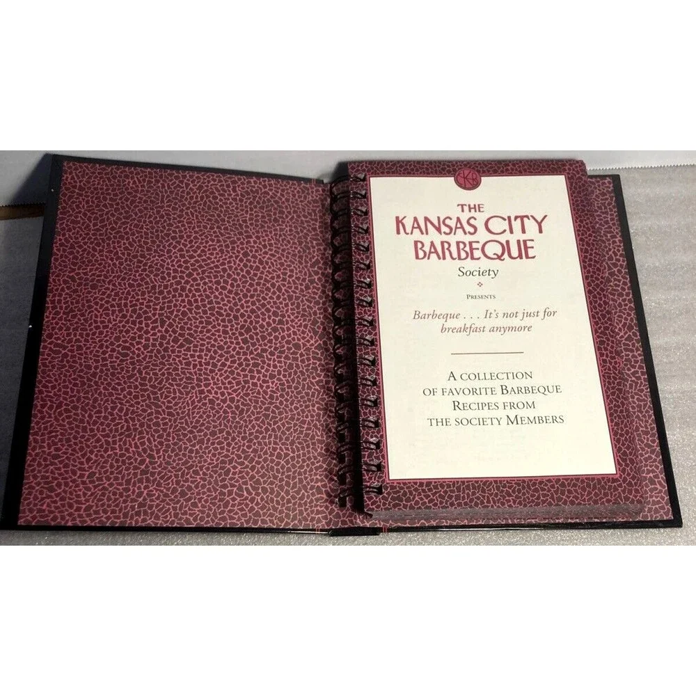 The Kansas City Barbeque Society Cookbook Hardcover Ring Bound 1996